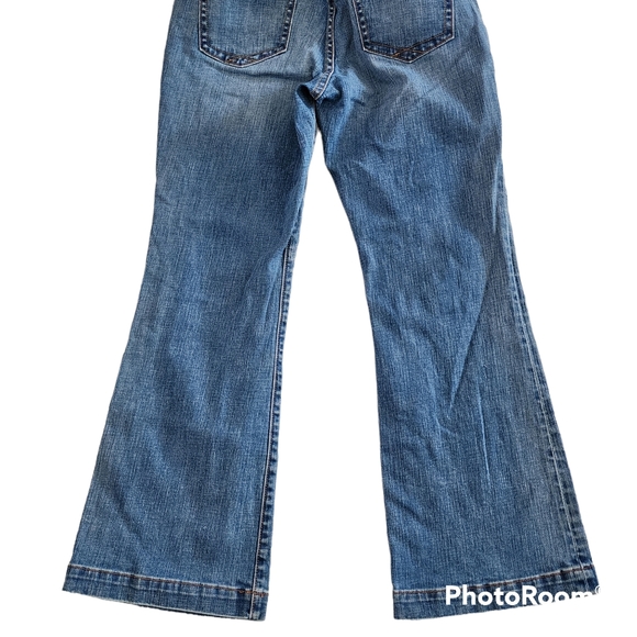 Gap Long and Lean ankle flare jeans size 8 maternity - Picture 6 of 7